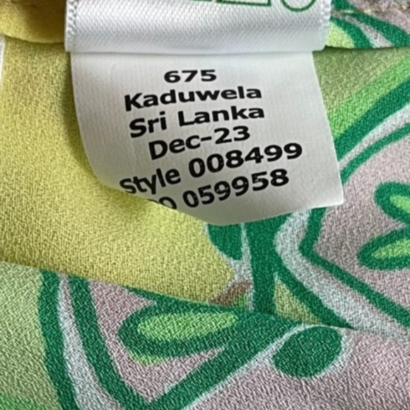 LILY PULITZER‎ Blouse Womens Size Large Long Sleeve Yellow Pink Marilina Tunic - Picture 4 of 10